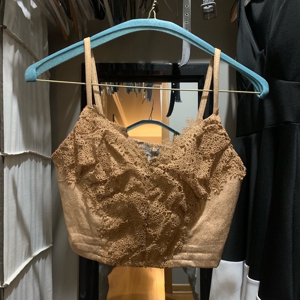 Gold Crop Top